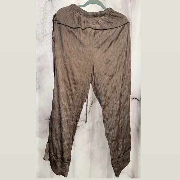 Brown Drawstring Pants - Picture 6 of 7